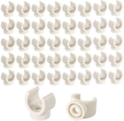 Pijpclip PVC 16mm U-Haak Slangklem Ondersteuning 50 pezzi Bianco Buisklem