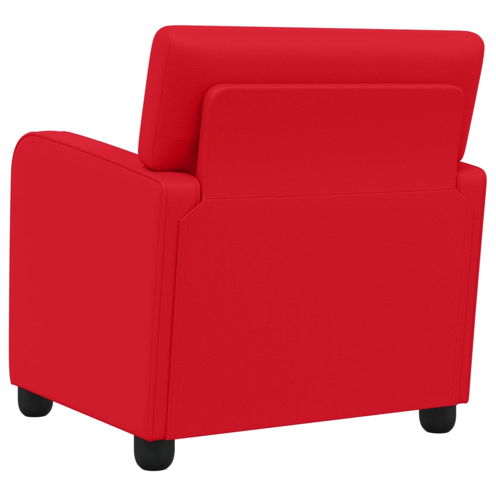 Poltrona Rosso Similpelle 42043431