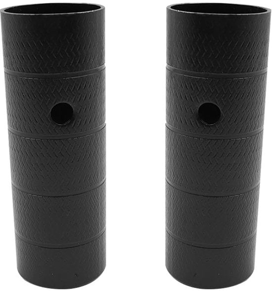 Supporti Antiscivolo per Bicicletta - 4 Pezzi - Adatto per Bicicletta/Mountain Bike/BMX - Realizzato in Alluminio di Alta Qualità - 110x38 mm - Peso Ridotto 130 g - Supporti per Bicicletta