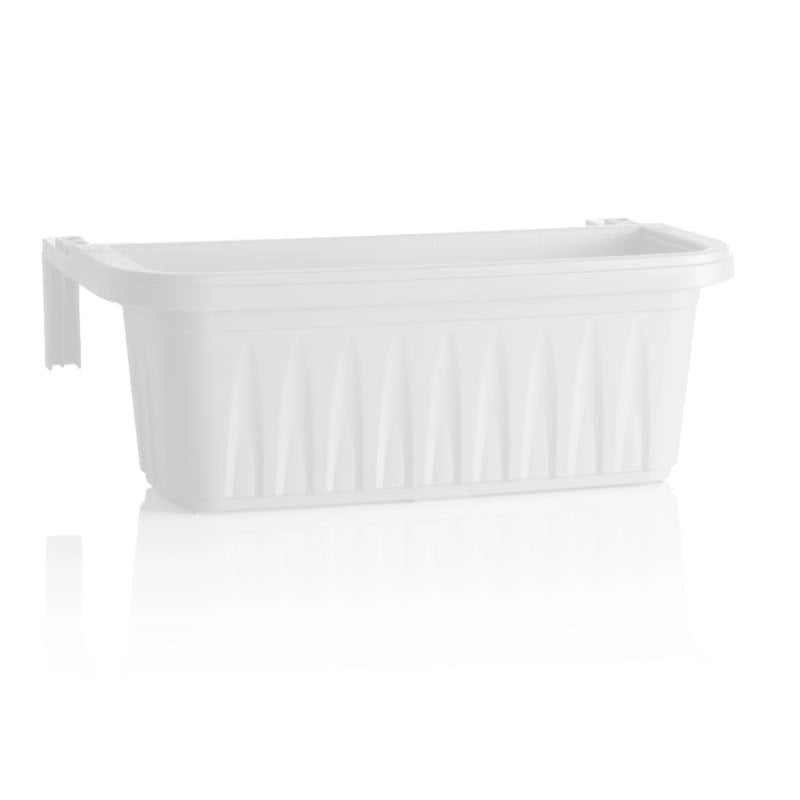 BALCONETTA RETTANGOLARE 'RONDINE' cm 50x20xh.18,5 - lt.11 bianco  - BAMA