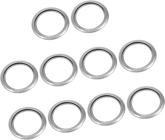 Set di sigillatura a olio da 10 pezzi - Sigillatura - Anello di sigillatura - Sigillatura aerea - Sigillatura - Forma di accoppiamento corretta - Prevenzione di perdite di olio - Anello di sigillatura