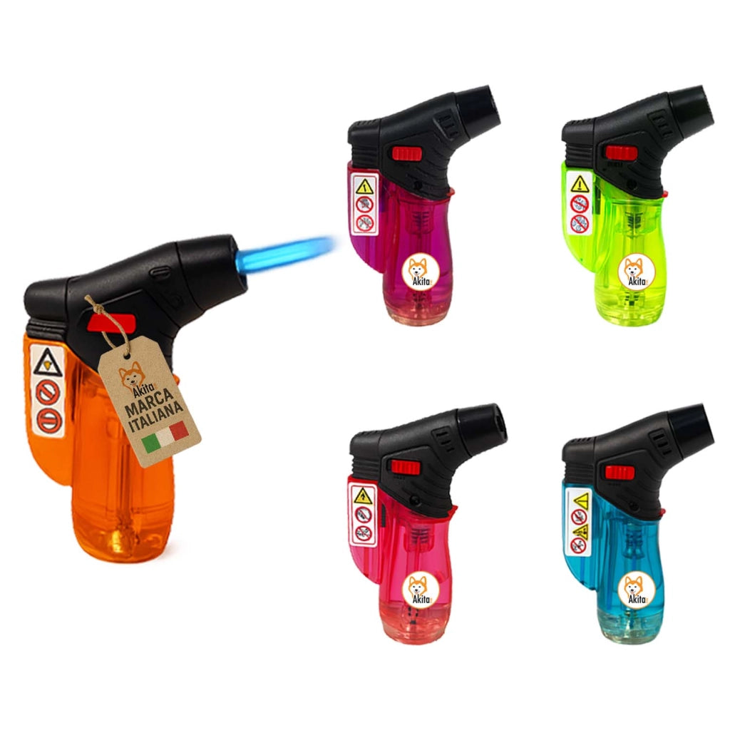 Akitaink Set 5 Accendigas Antivento Accendini Fiamma ossidrica