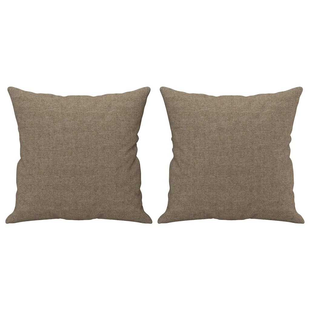 Cuscini Decorativi 2 pz Tortora 40x40 cm in Tessuto cod mxl 41506