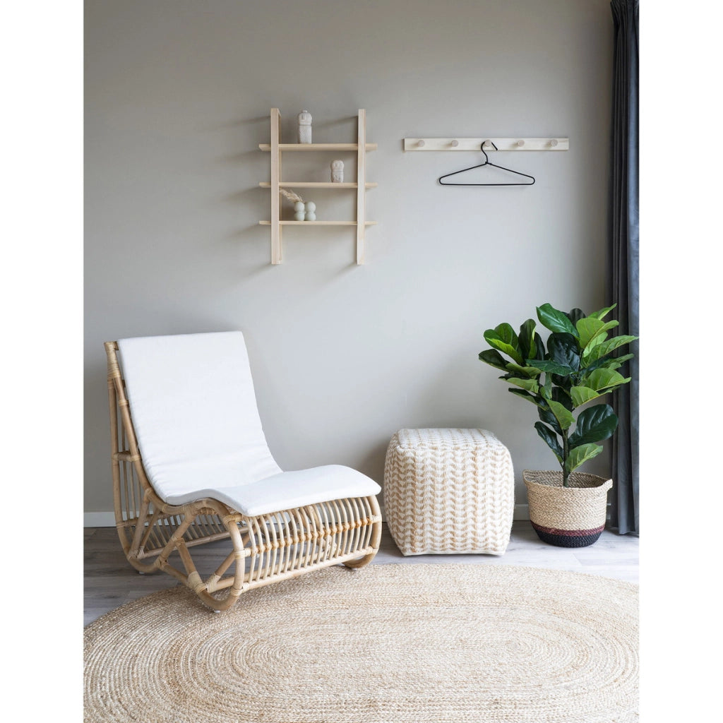 Tappeto Ovale Bombay, Marrone, Juta, 200x140x1 cm