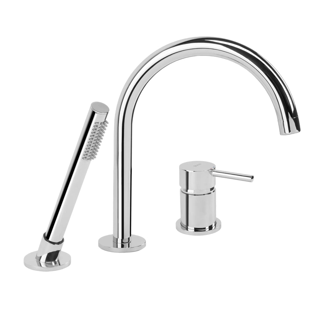 Rubinetto Per Vasca A 3 Fori Rea Lungo Chrome