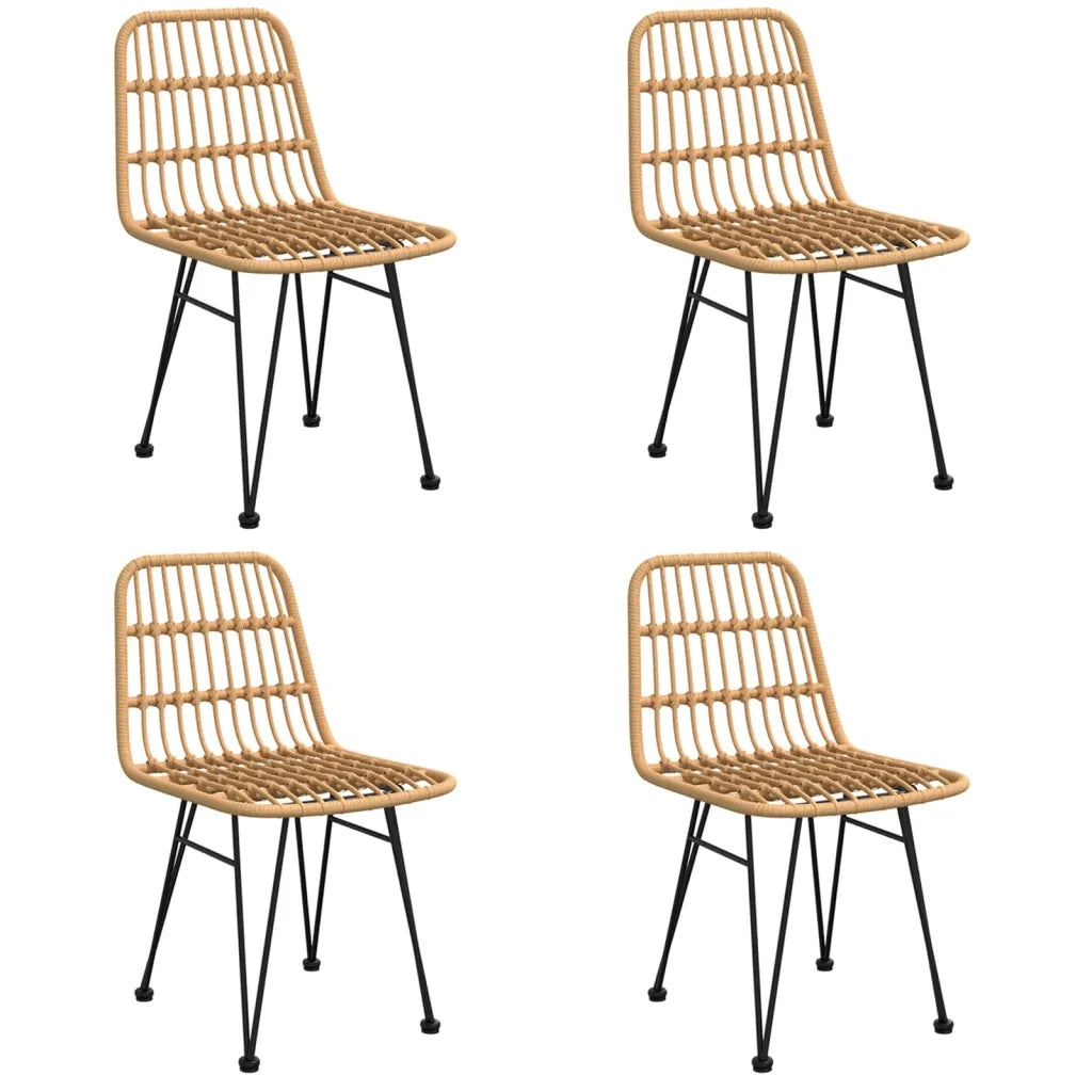 Set da Pranzo da Giardino 5 pz in Polyrattan cod mxl 35758