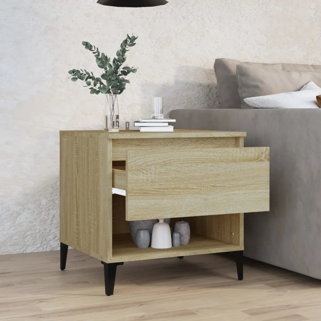Tavolino Rovere Sonoma 50x46x50 cm in Legno Multistrato 819554