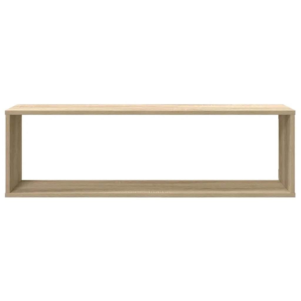 Mensole Parete a Cubo 2pz Rovere Sonoma 100x15x30cm Multistrato 807088