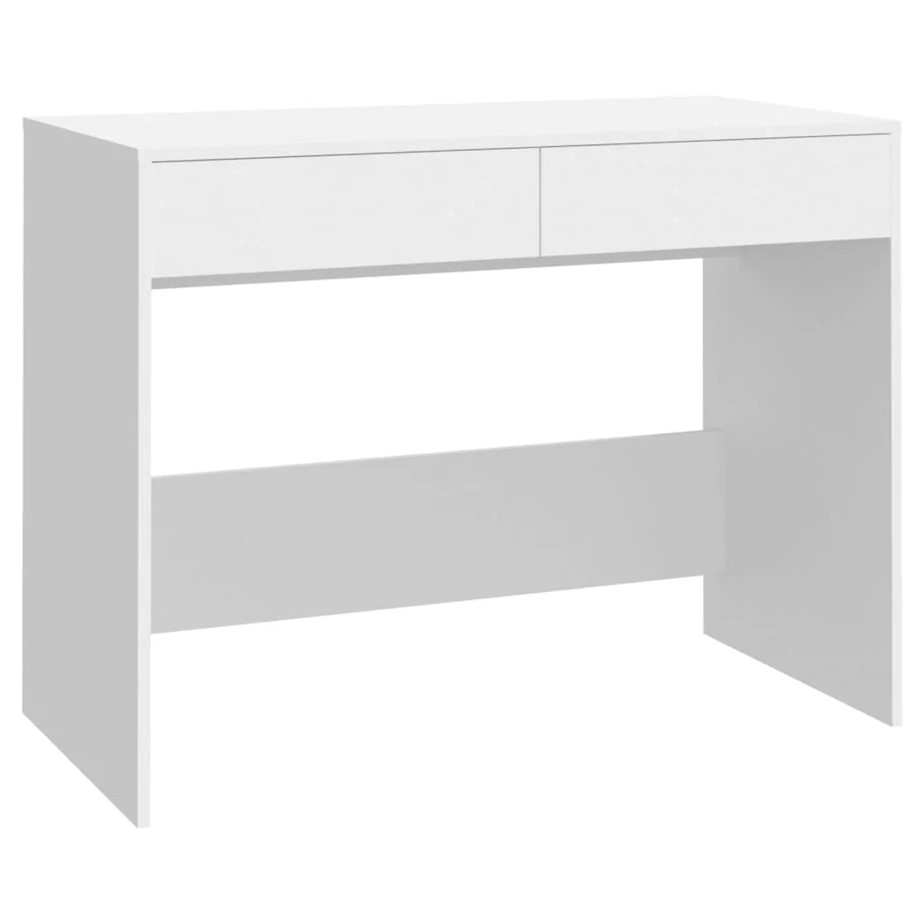 Scrivania tavolo postazione di lavoro scrivania per computer mobile da studio 101 x 50 x 76,5 cm truciolato bianco 02_0023502