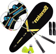 Impianto di badminton professionale - racchetta di badminton in carbonio - leggera - allenamento e intrattenimento con tasca di stoccaggio