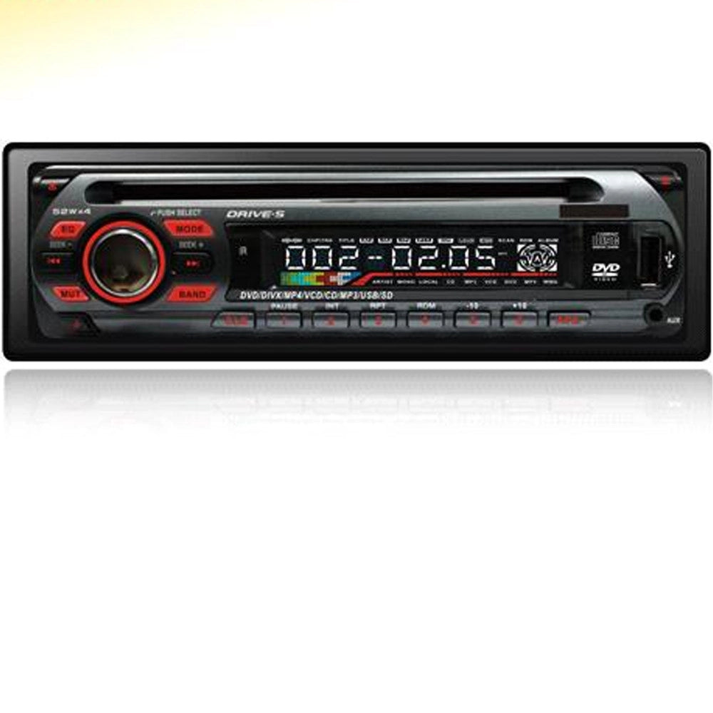 Trade Shop - Autoradio Stereo Per Macchina Auto Radio 52w X 4 Fm Mp3 Usb Sd/mmc Dvd Cd Aux -