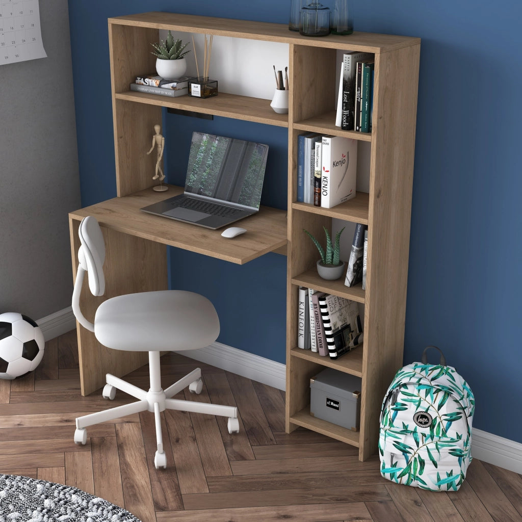 Scrivania in legno "Haham" 113 x 40 x 142 cm - Rovere