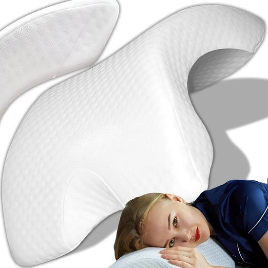 Cuscino Ergonomico con Schiuma Leggera - Cuscino Capo con Dolore alla Colonna Vertebrale - Cuscino Lato con Dolore alla Colonna Vertebrale - Cuscino Braccio - Cuscino Schiuma - Duraturo e Rafforzato
