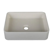 Lavabo da appoggio sabbia rettangolare bianco 406x304x101 mm senza piletta - Sandstone
