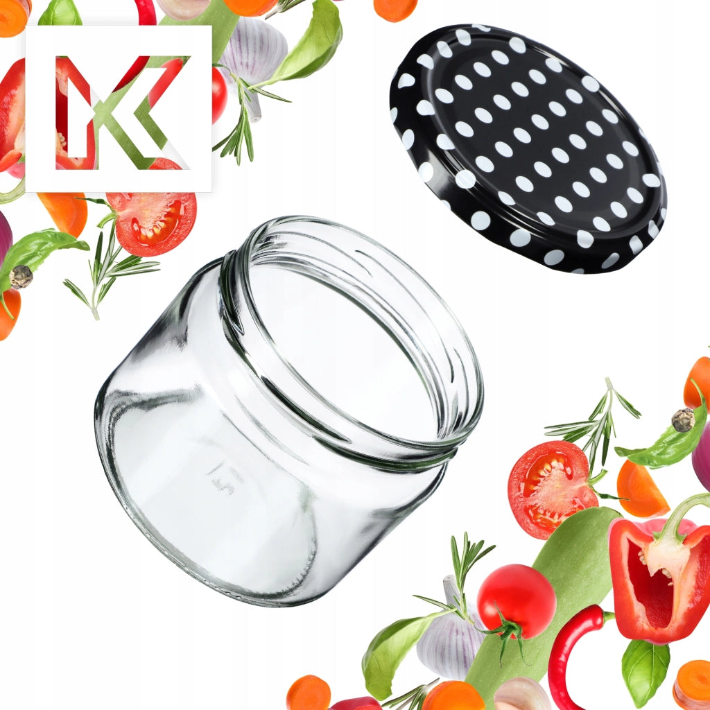 KADAX Sonka vasetti 330ml 10pz 82mm + coperchio "Piselli neri"