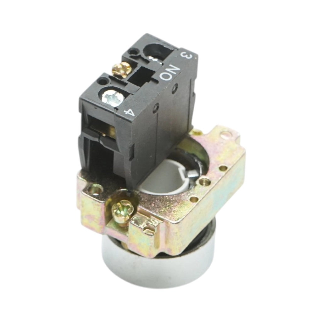 Pulsante bianco con ritorno e marcatura a freccia 1NO, 400V/10A, LAY5 Breckner Germany