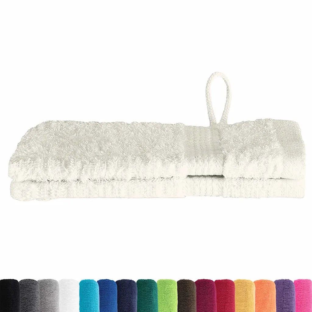 vidaXL Panni per il viso SOLUND 2 pcs Crema Cotone