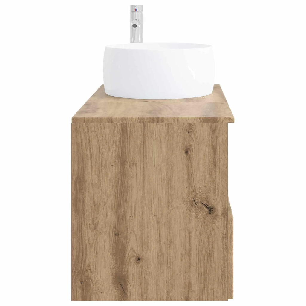 Set di mobili per il bagno 2 pz Rovere Artigianale 3404103