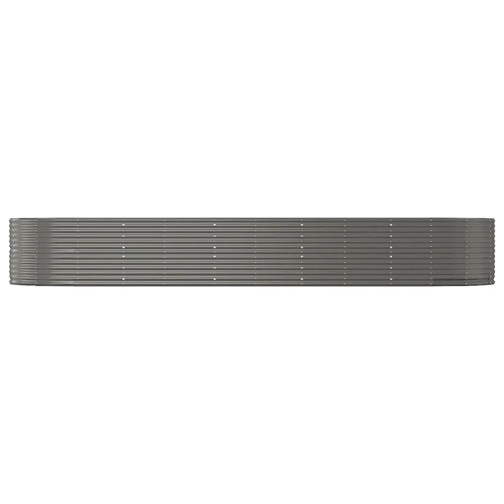 Fioriera Giardino Grigia 447x140x68 Acciaio Verniciato Polvere cod mxl 39885