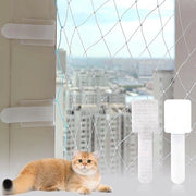 Haken perimetrali autoadesivi, 50 pezzi, adatti per rete per balcone, rete per balcone senza foratura, rete per balcone senza boreria, rete per protezione gatti (senza rete)