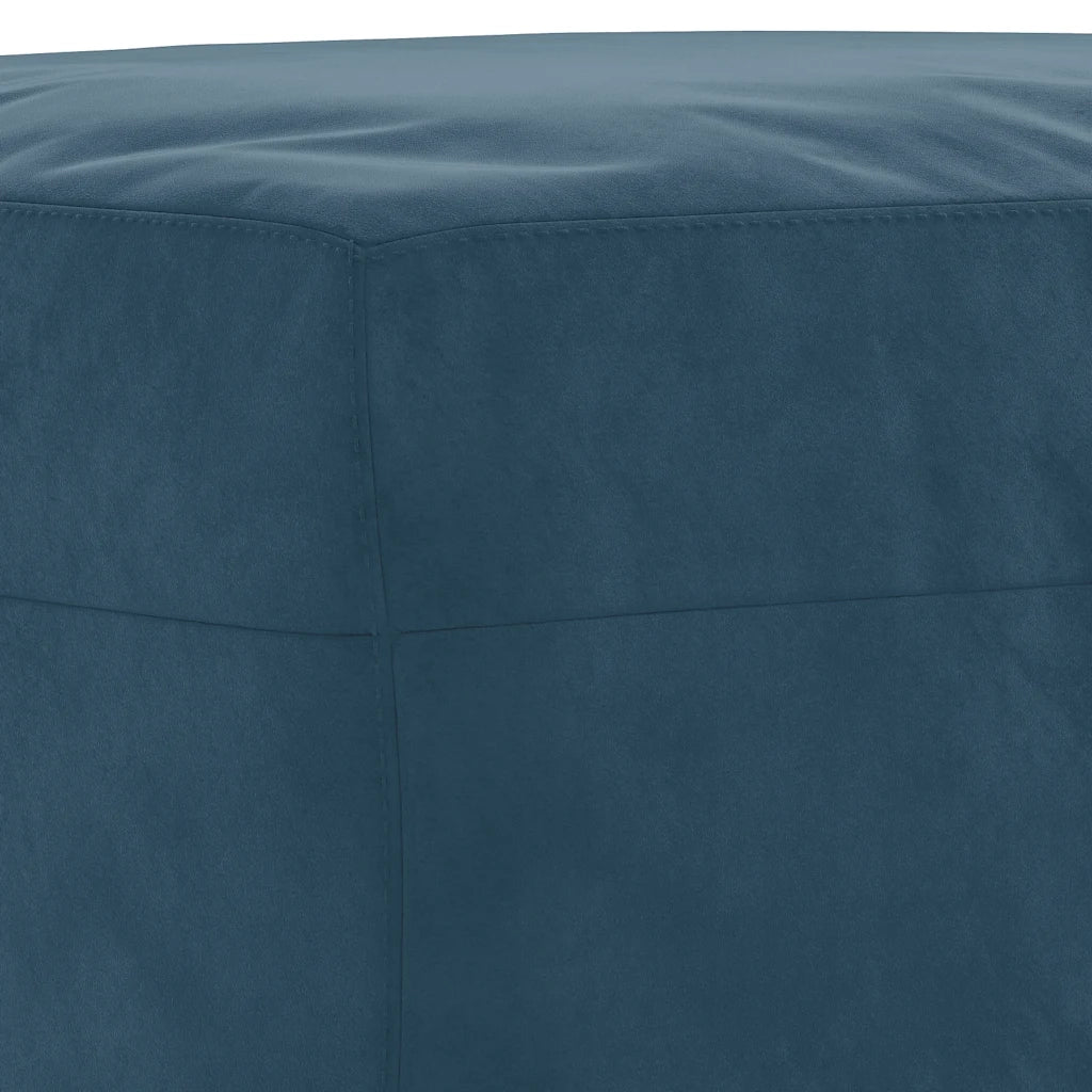 Panca-Sgabello Blu 70x35x41 cm in Velluto