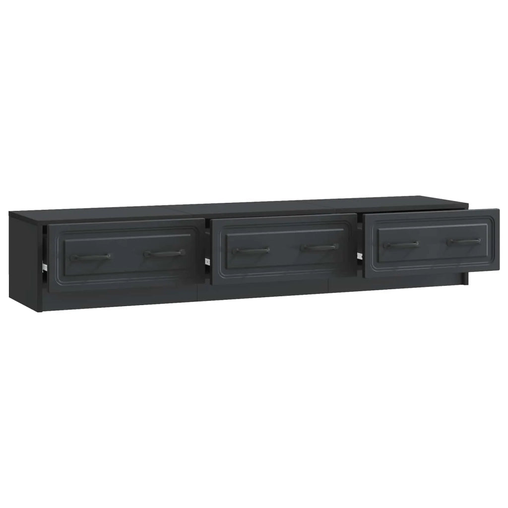 Mobile TV Nero 147 x 34,5 x 27 cm Legno ingegnerizzato 895856