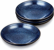 Set di pastakommen ceramici, piatti anti-aderenti, resistente al lavastoviglie, resistente al microonde (blu)