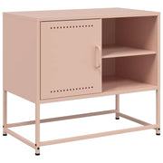 Mobile TV multimediale mensola TV credenza TV sala da pranzo soggiorno camera da letto rosa 68 x 39 x 60,5 cm acciaio rosa 02_0028300