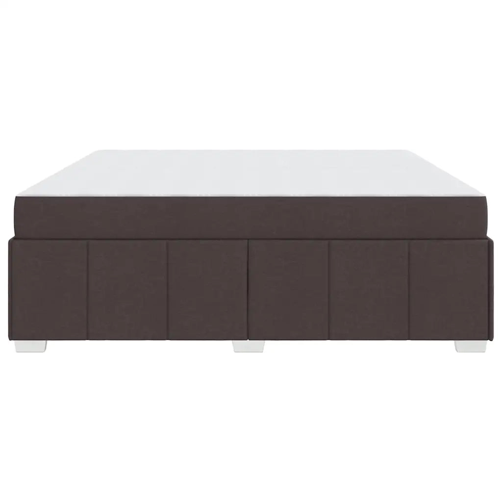 vidaXL Struttura del letto Marrone scuro 200 x 200 cm Tessuto