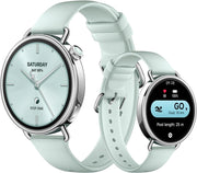 Watch S4 41mm: smartwatch compatto ultra-leggero da 32g, previsione ciclo, salute con un tocco, 150+ modalità sportive, funzioni sicurezza, HyperOS 3, cinturino fluororubber mint Green
