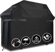 Funda grill per barbecue, impermeabile, tessuto 210D Oxford, chiusura con cerniere velcro, impermeabile, impermeabile, traspirante