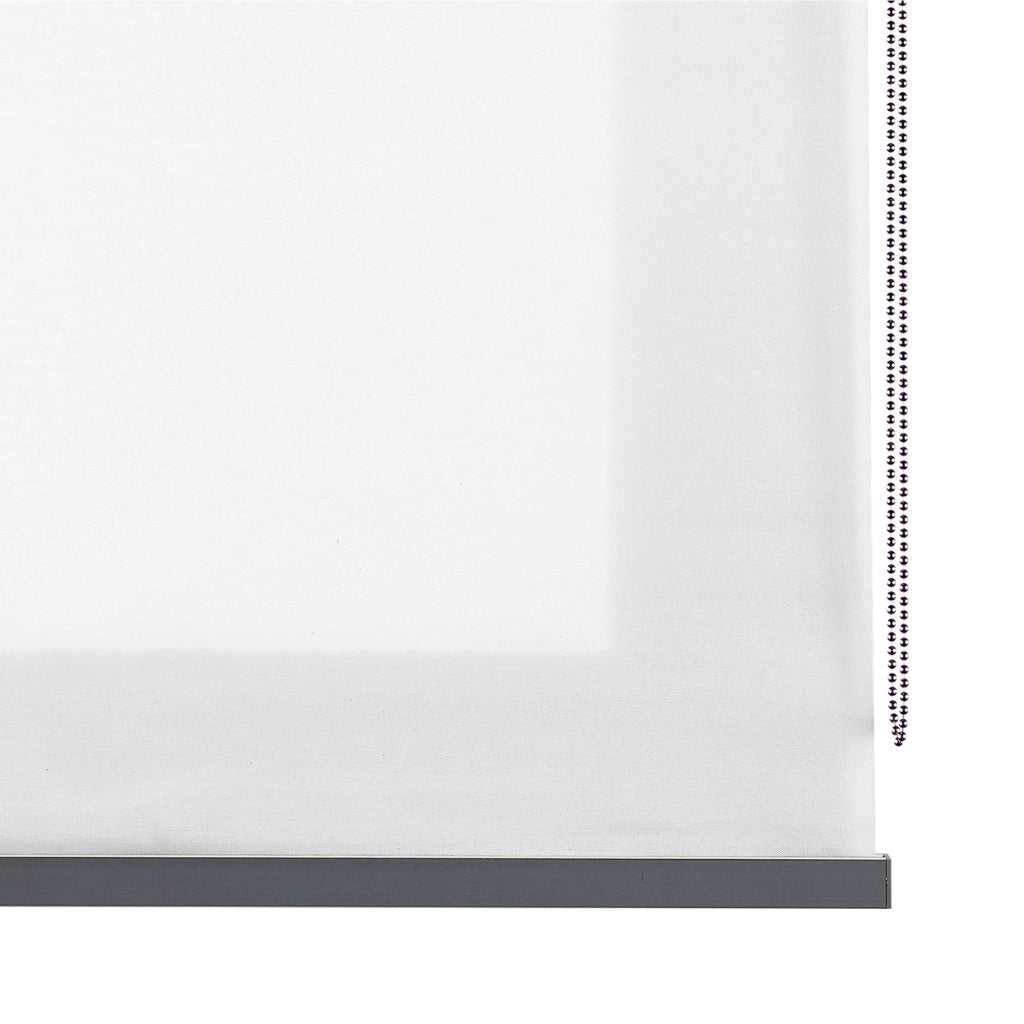 Tenda a Rullo traslucido Premium Finiture in Alluminio Bianco 45 x 180 cm