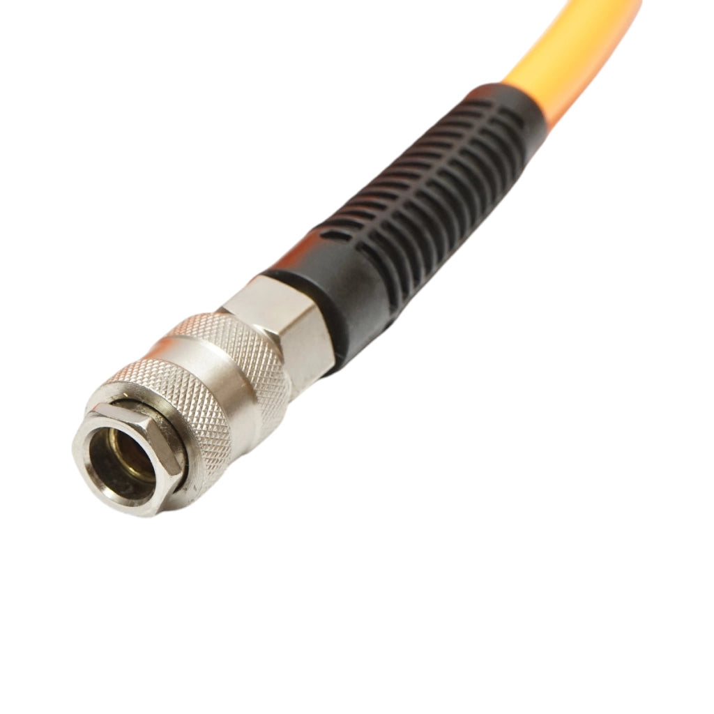 Tubo flessibile professionale per aria compressa in PVC da 7,5 m e attacco rapido universale Breckner Germany