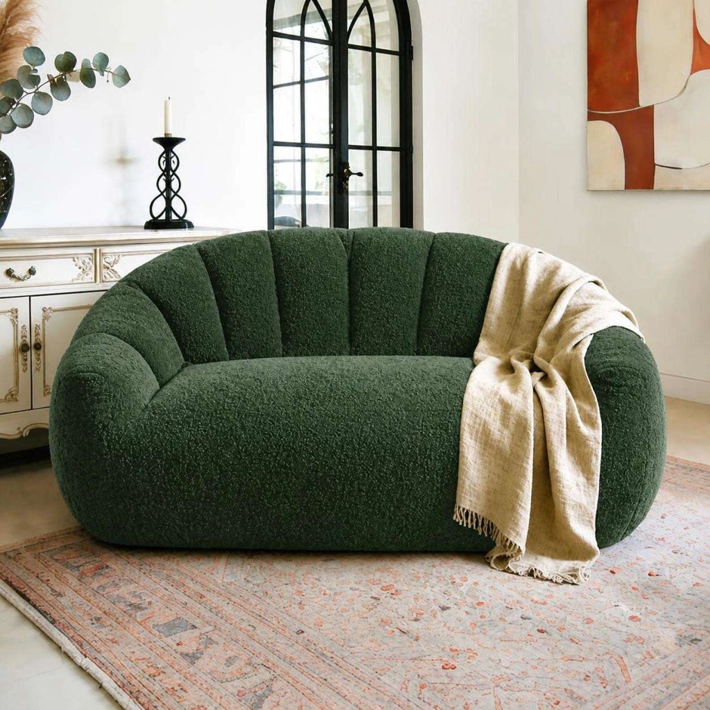 Poltrone relax, pouf, poltrone extra-large,Frevano ideali per il soggiorno e la camera da letto, colore verde