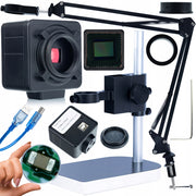 Set Braccio Regolabile per Microscopio Digitale ODM-180X + Piattaforma ODM-100X + Camera Crux PRO KMCP-HDMI-USB 5MP