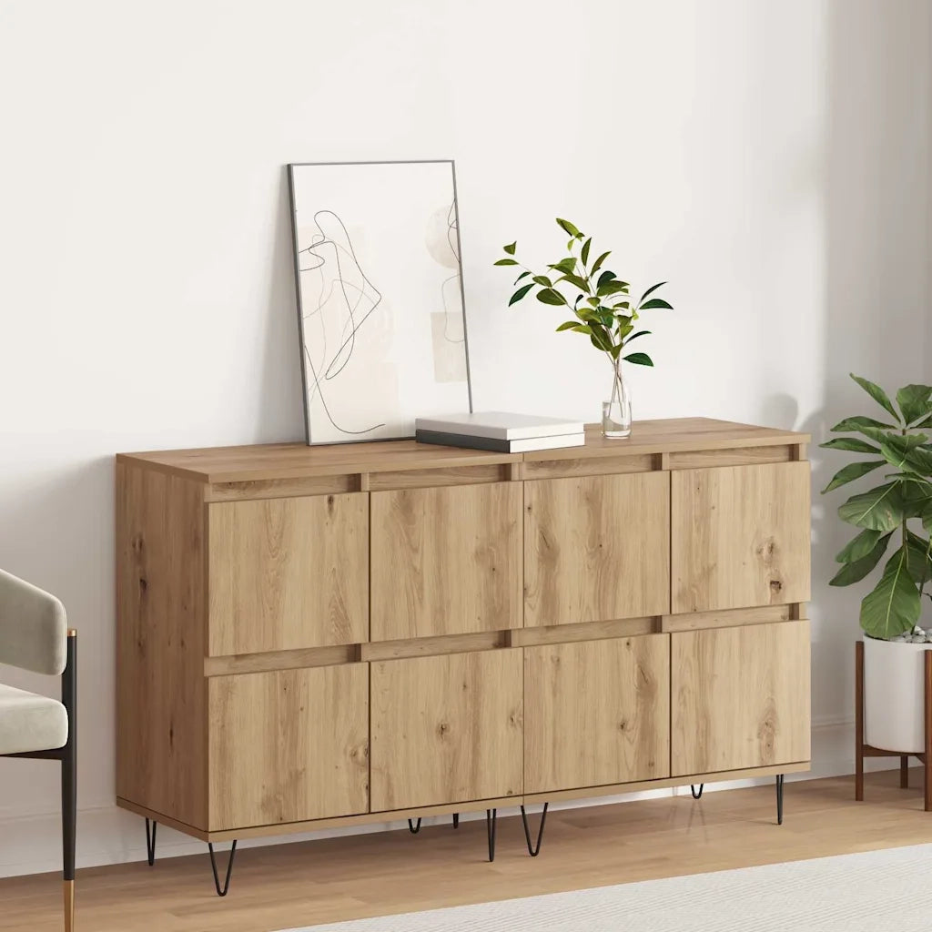 Sideboards 2 pcs rovere artigianale 120 x 35 x 70 cm