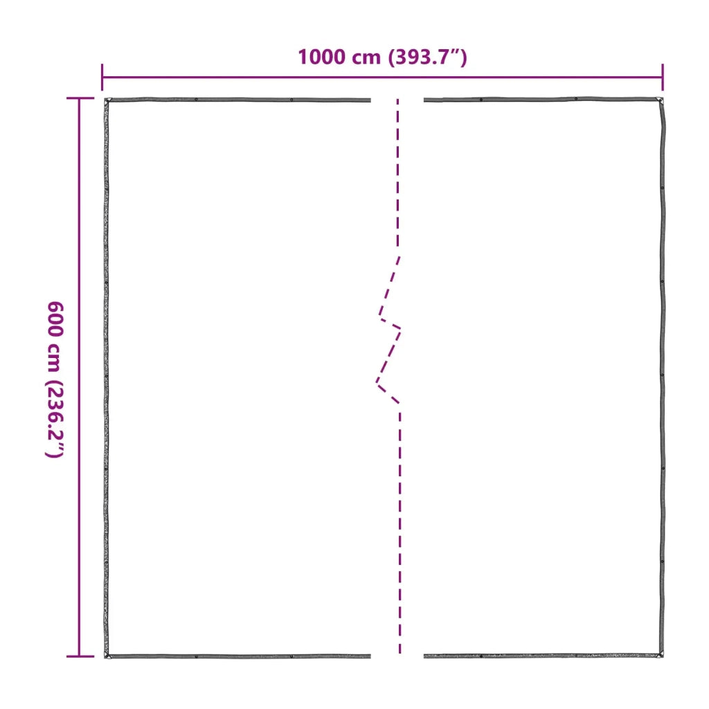 Copertura per Piante Trasparente 6 x 10 m PE CFW3945152