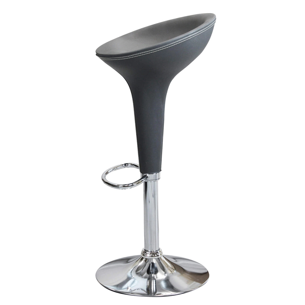 Sgabello Moderno per Sala da Pranzo in Plastica Metallo cm 40x45x78 - LORENNE