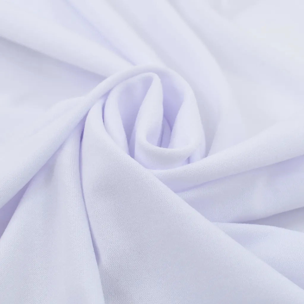 Copertura Elastica per Tavolo con Gonna 2 pz 150x74 cm Bianco cod mxl 43056