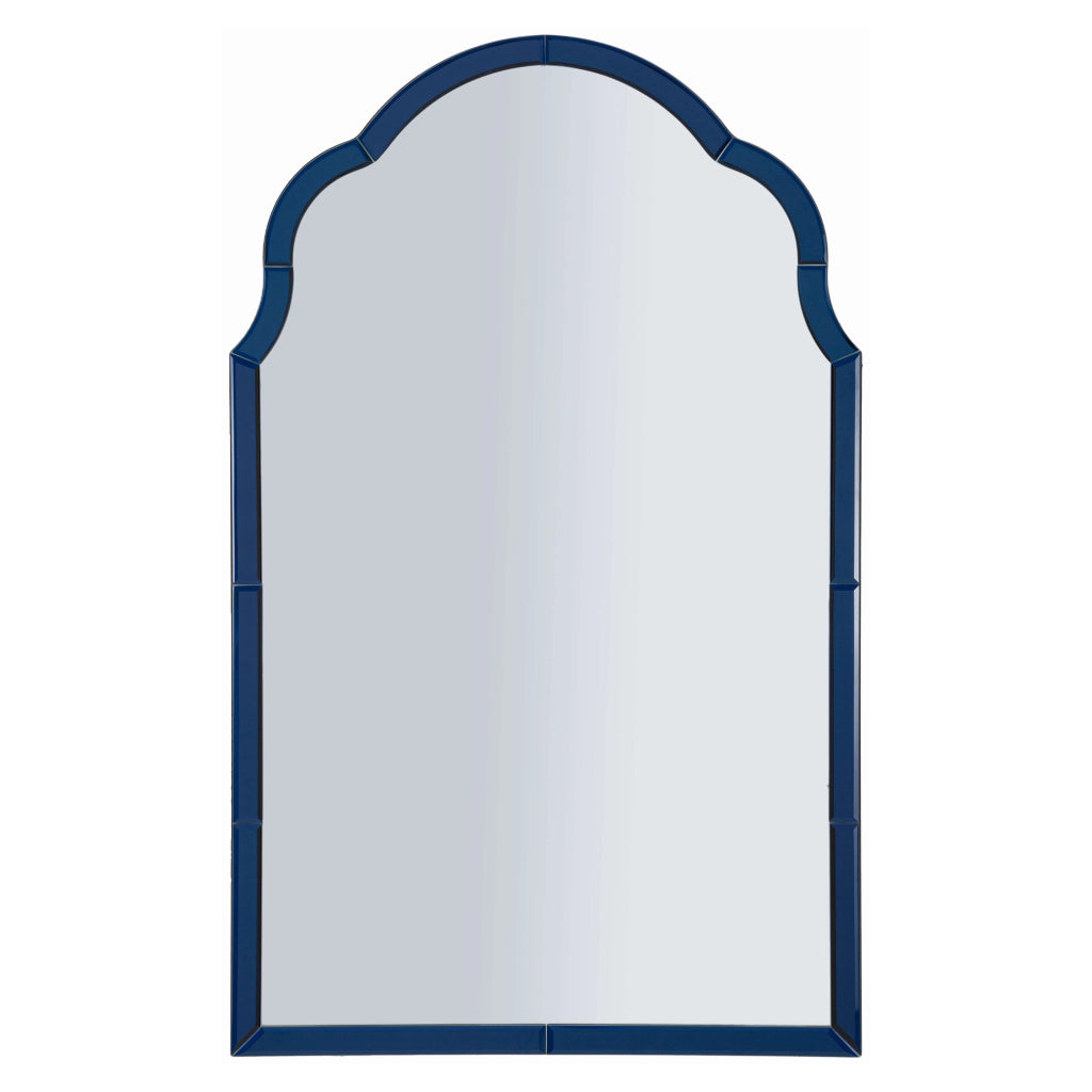 Gameba, Specchio Cornice Sagomata, 62x100h cm blu