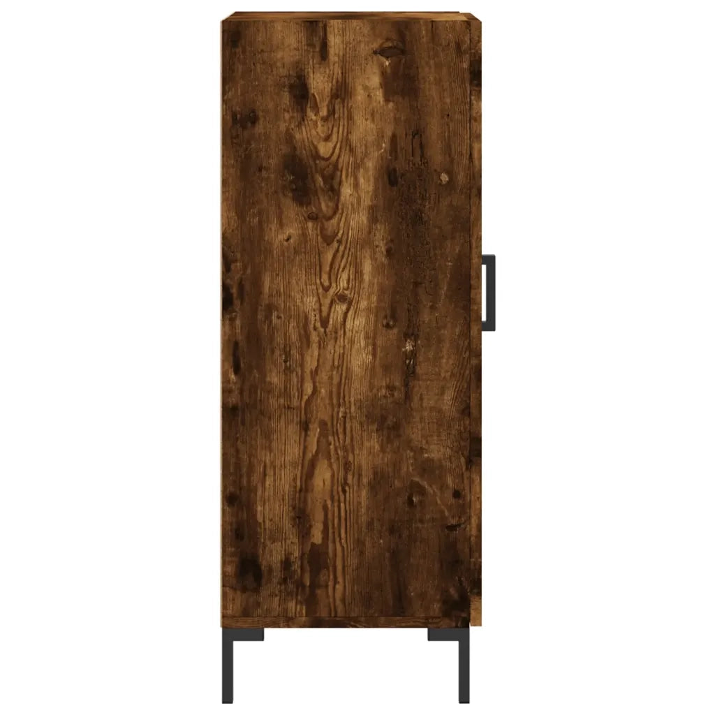 Credenza | Madia | Buffet da pranzo | Armadio da pranzo Rovere Fumo 34,5x34x90 cm in Legno Multistrato