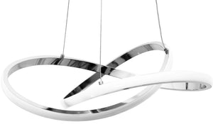 Lampada Da Soffitto Pensile Ring Moderno Led+telecomando App389-cp Bianco