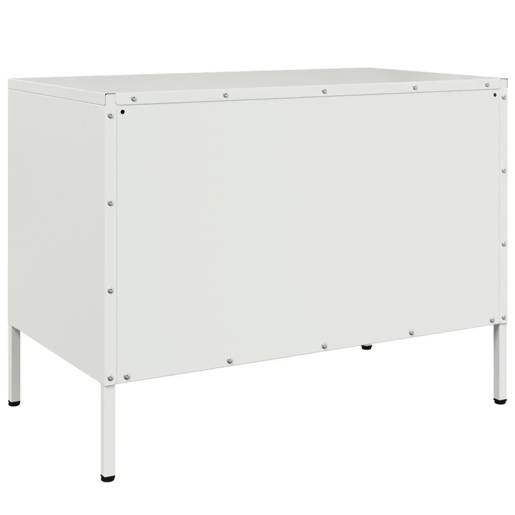 Mobili TV 2pz Bianchi 68x39x50,5 cm in Acciaio