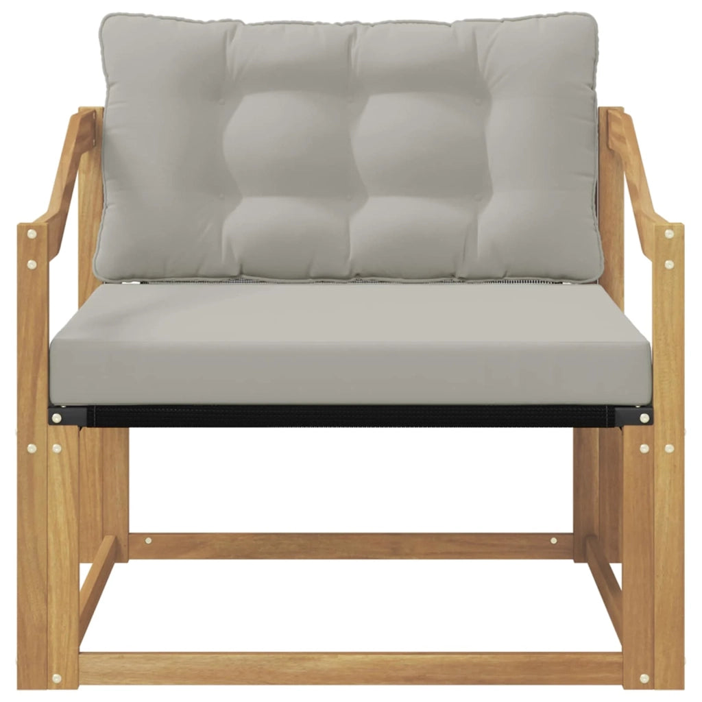 Set di divani da esterno-Sofa da giardino Legno di Acacia Massello e Textilene 677675
