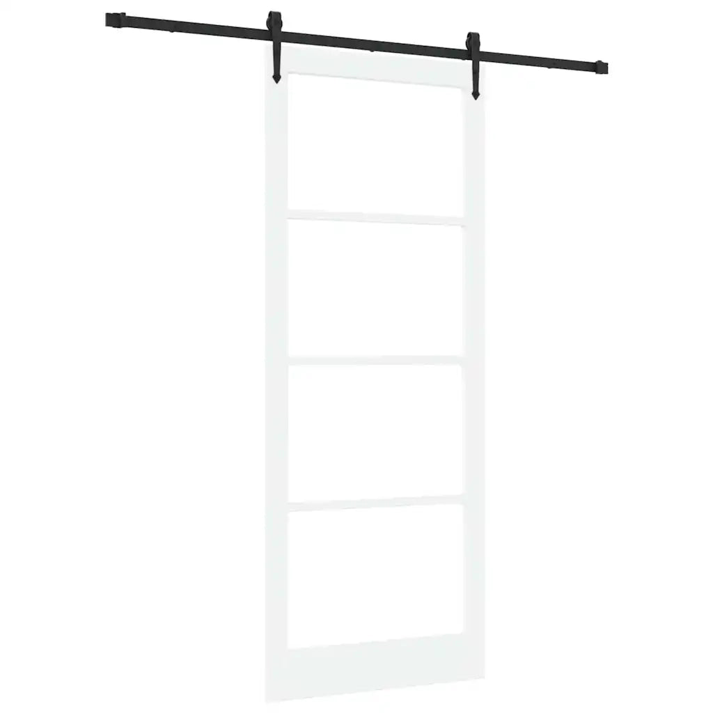 Porta Scorrevole ORKDAL Bianco 93 x 232 cm Legno e metallo 3332488