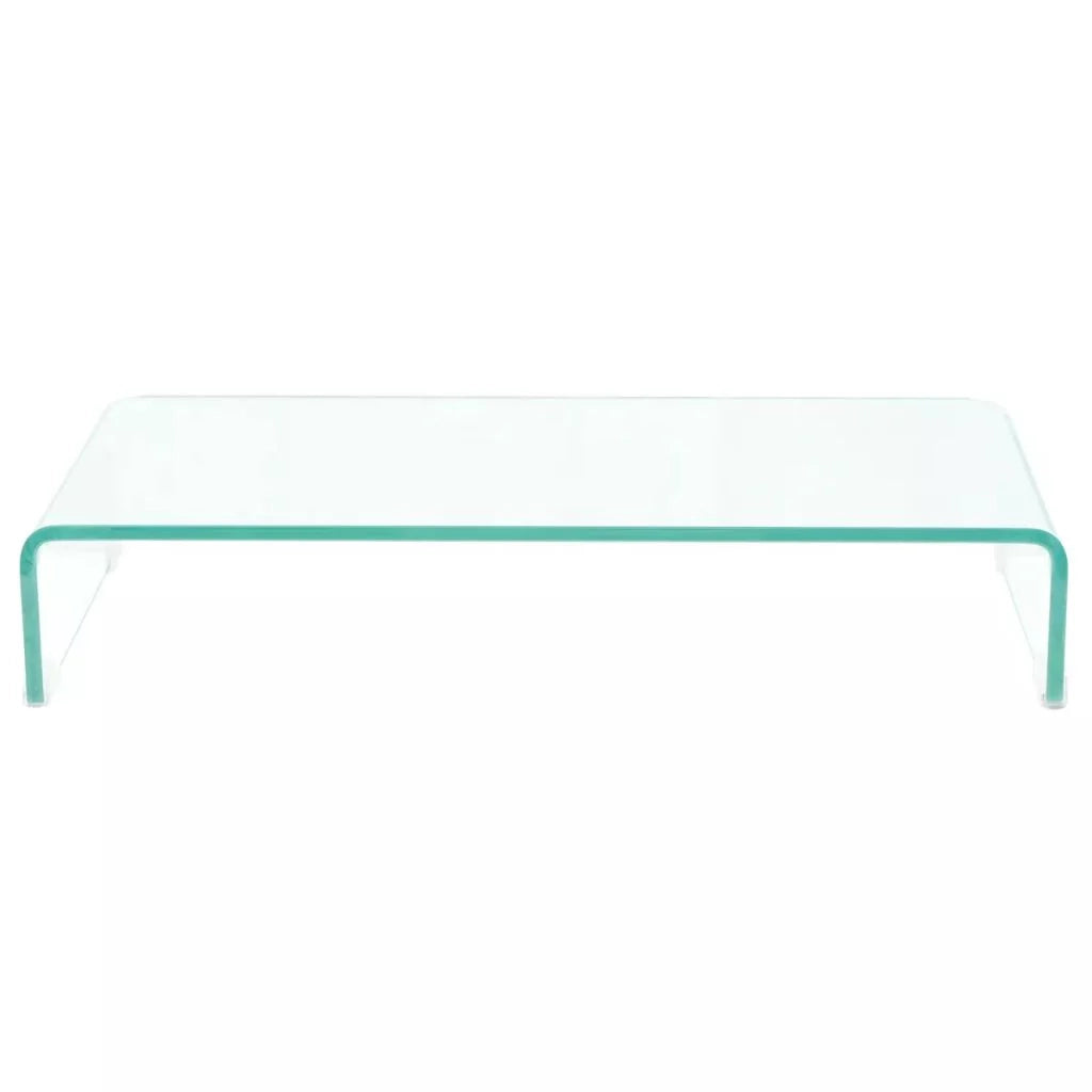 Pratico mobile porta TV/credenza di design per monitor da 70 cm vetro trasparente 2502255