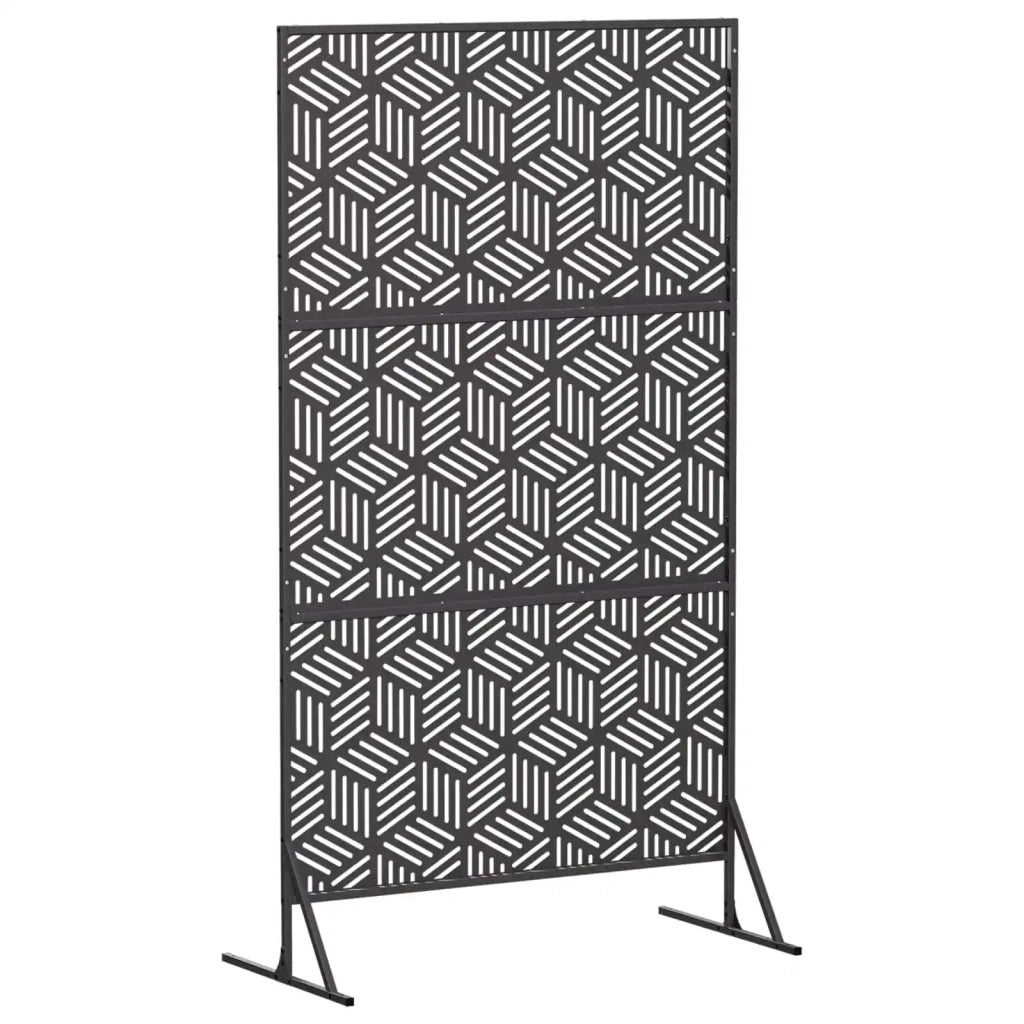 Schermo per Privacy 100 x 50 x 180 cm Acciaio Nero 8013412