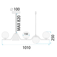 Lampada Gold APP1662-5CP