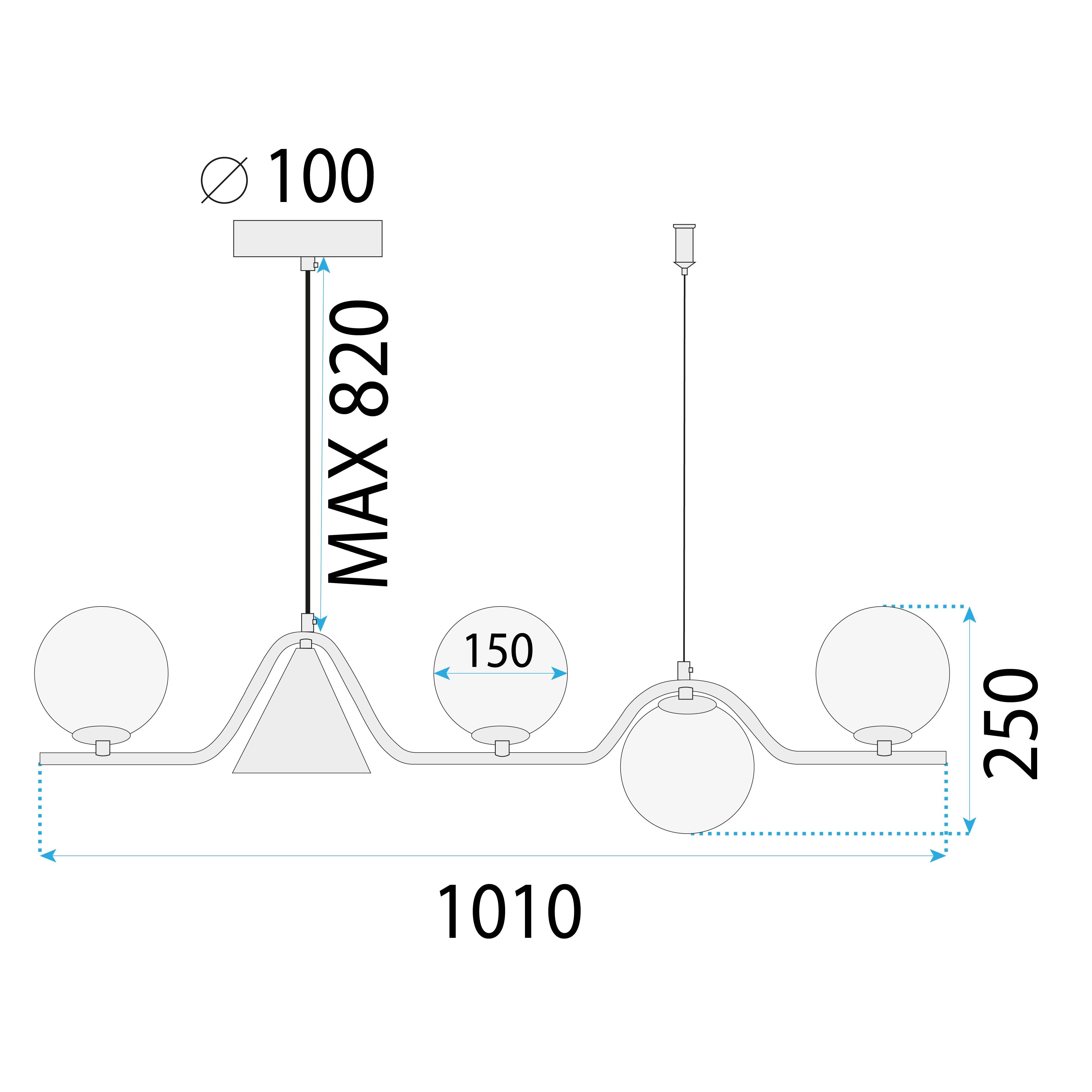 Lampada Gold APP1662-5CP