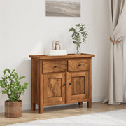 Credenza-Buffet-Armadio da cucina in Legno Massello di Mogano 75x30x65 cm